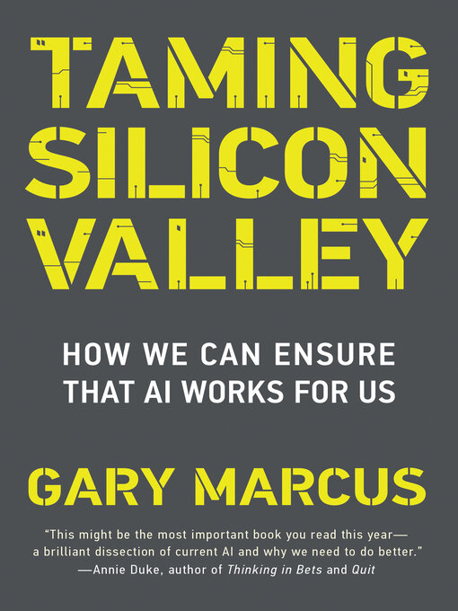 Title details for Taming Silicon Valley by Gary F. Marcus - Wait list